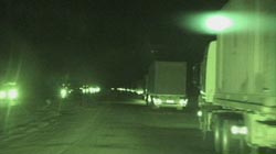 convoy at night