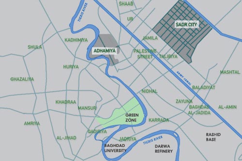 map of baghdad