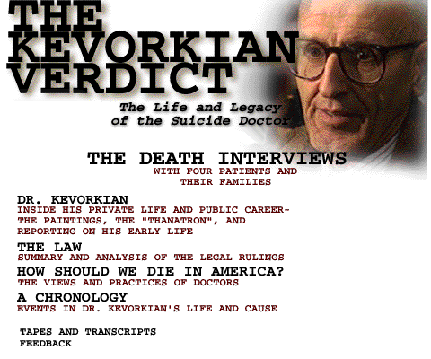 An examination of the life of Dr. Jack Kevorkian, his cases,  and his controversial fight for doctor-assisted suicide.