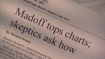 headline: madoff tops charts; skeptics ask how