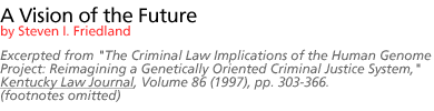 A Vision of the Future by Steven I. Friedland  Excerpted from 