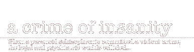 crime of insanity: When a paranoid schizophrenic commited a violent crime, the legal and psychiatric worlds collided...