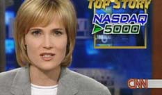 photo of cnn anchor with a graphic reading nasdaq 5000