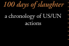 100 days of slaughter: a chronology of US/UN actions