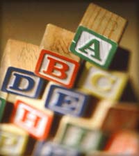 photo of children's building blocks