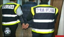 photo of an arrest in spain