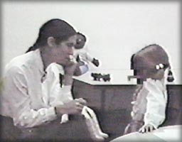 photo of braga interviewing a child