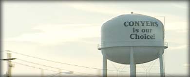 water tower in conyers