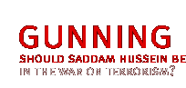 gunning for saddam: should saddam hussein be