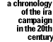 A Chronology of the IRA campaign in the 20th Century