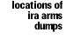 Locations of IRA arms dumps