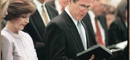 bush reading the bible