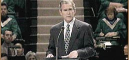 bush in church