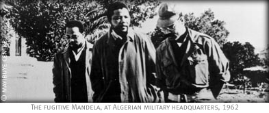 The fugitive Mandela, at Algeria military headquarters, 1962