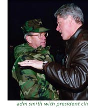 adm smith with president clinton