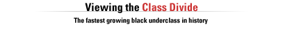 Viewing the Class Divide: The Fastest Growing Black Underclass in History