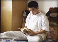 Gu Feng studying