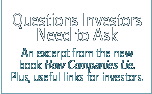 questions investors need to ask: An excerpt from the new book How Companies Lie. Plus, useful links for investors.