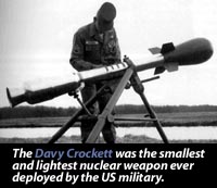 The Davy Crockett was the smallest and lightest nuclear weapon ever deployed by the US military.