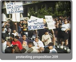 protesting proposition 209