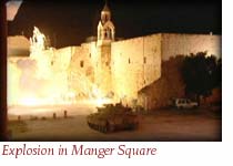 fire in manger square