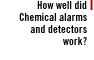 HOW WELL DID CHEMICAL ALARMS AND DETECTORS WORK?