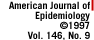 American Journal of Epidemiology (c) 1997 Vol. 146, No. 9