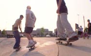 photo of teens skating