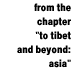 From the chapter 'To Tibet and Beyond:Asia'