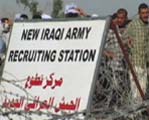 photo of iraqis applying to the army