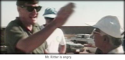 Mr. Ritter is angry