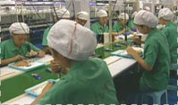 photo of an assembly line in china