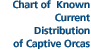 Chart of  Known Current Distribution of Captive Orcas