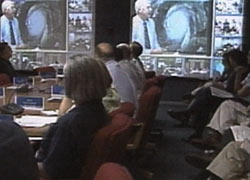 photo of FEMA meeting about Hurricane Katrina