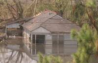 flooded house