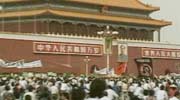 photo of protestors in tiananmen square