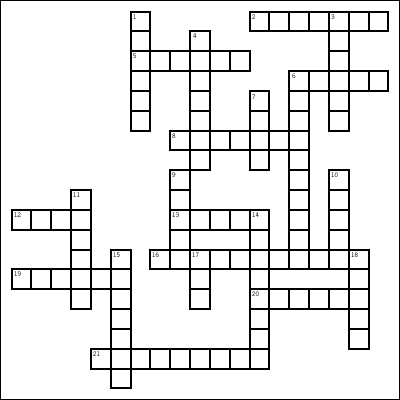 crossword puzzle