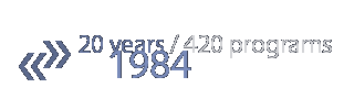 20 years / 420 programs: 1984