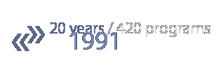 20 years / 420 programs: 1991