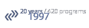 20 years / 420 programs: 1997