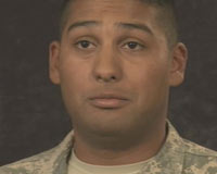 For Pfc. Jonathan Serbellon, a teenage dad and former gang member, the military is his chance.