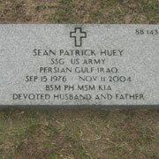 Huey's grave marker